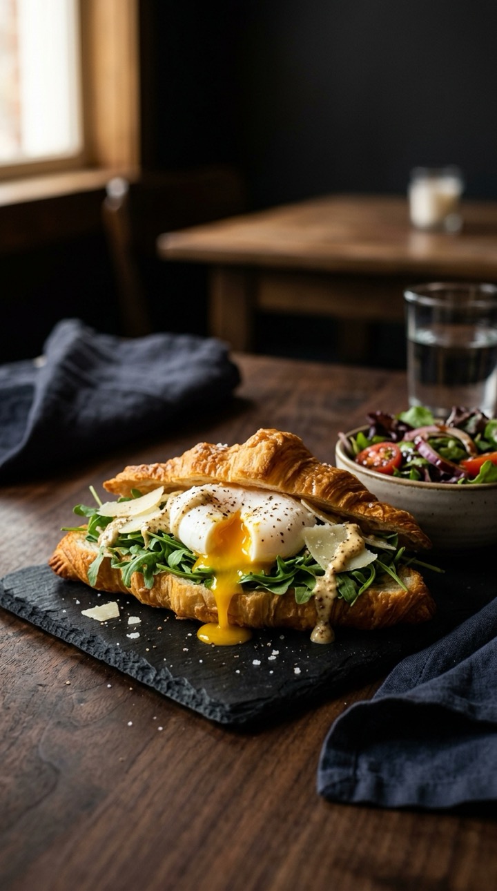 Poached Egg Croissant